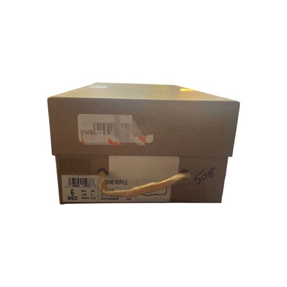 Gentle Souls by Kenneth Cole Women's Eugene Ruffle Slipper Loafer Brown Sz 6 NWB - Picture 8 of 8